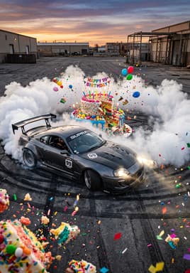 Birthday Cake Donut