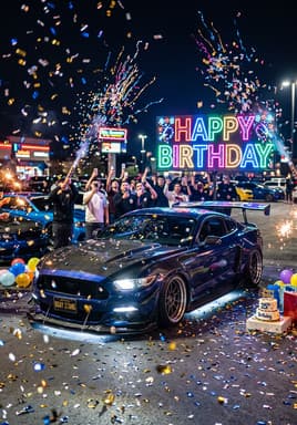 Birthday Meet Lights
