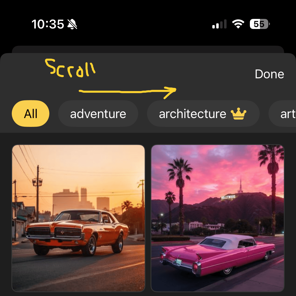 Step 3 – Switch to the V-Day Section (iOS)