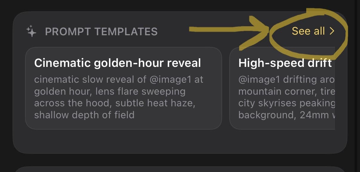 Step 4 – Pick the Car Customization Template (iOS)