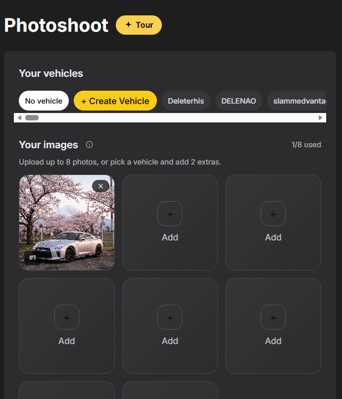 Step 3 – Upload One Clear Photo of Your Vehicle