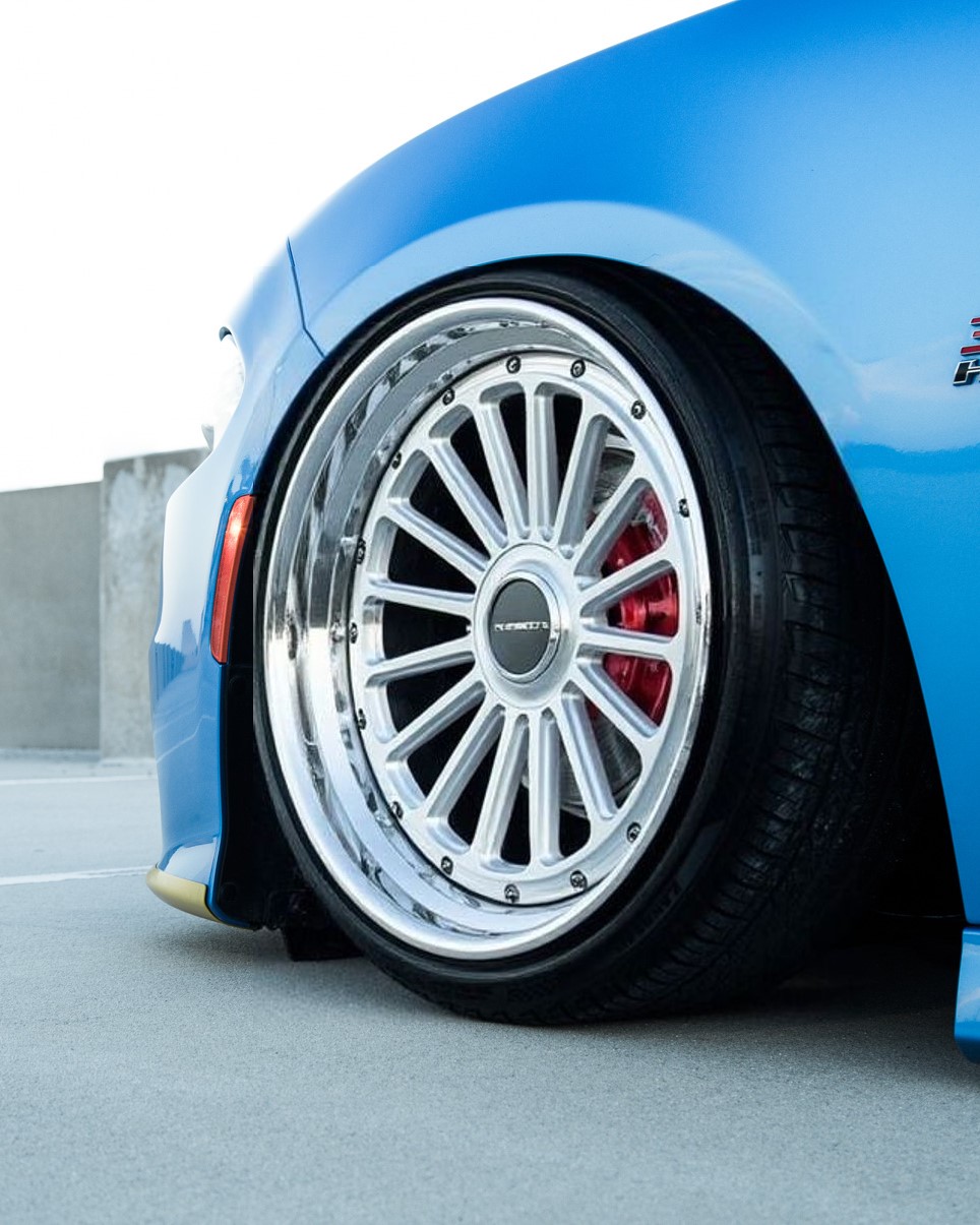 Wheel visualizer result 6 — AI-generated wheel swap by Rollers